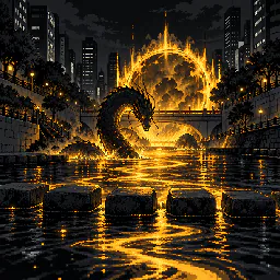 청계천 산책로 게이트
